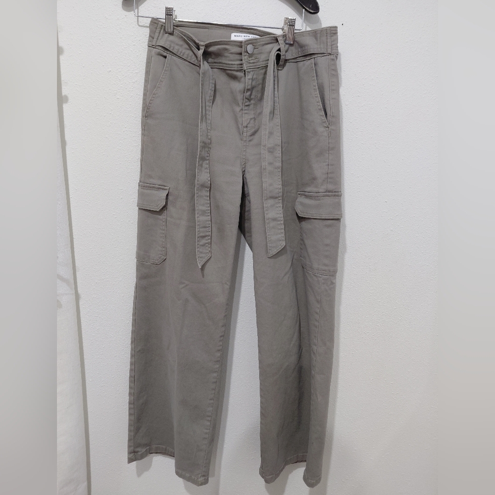 Marc New York Jeans Wide Leg Cargo Trouser Pants Size 10 Office Casual